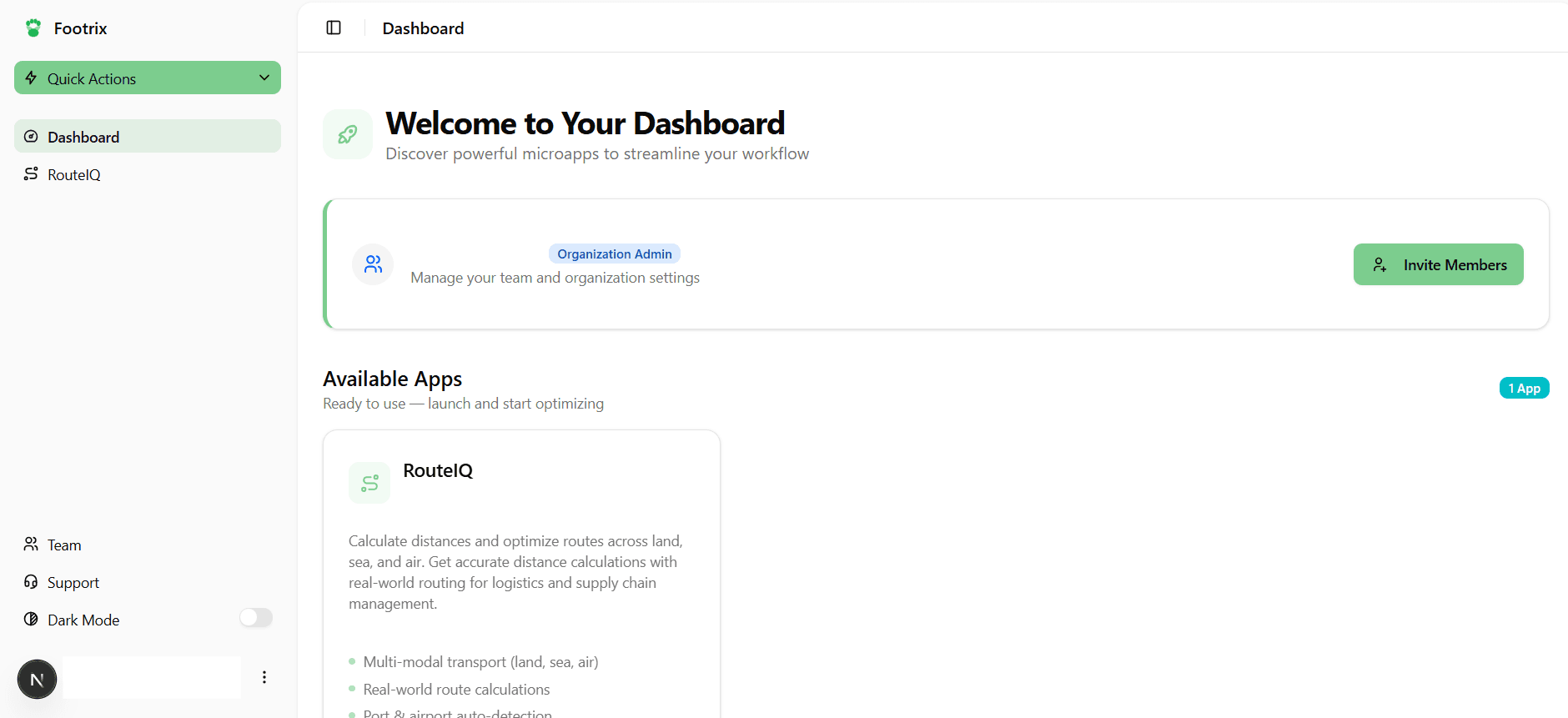 Footrix Platform - Micro-applications for sustainability studies